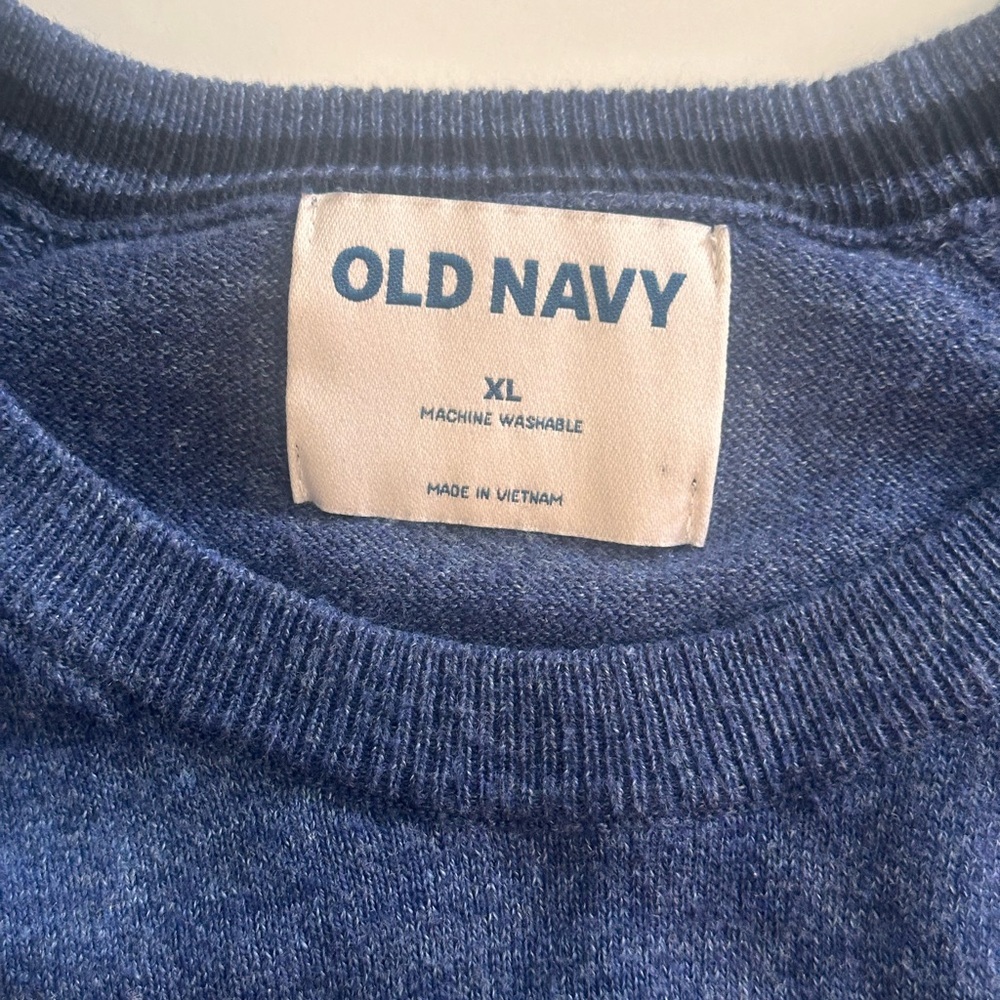 Old Navy Blue Long Sleeve Sweater - Picture 3 of 6